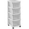 Argos Home 4 Drawer White Plastic Tower Storage Unit