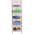 HOME  Tall 5 Narrow Shelf Storage Unit - Cream