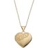Moon & Back 9ct Gold Heart 2 Photo Locket 18in Necklace