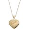 Moon & Back 9ct Gold Heart 2 Photo Locket 18in Necklace