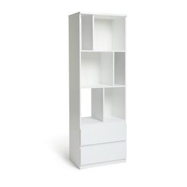 Argos Home Jenson Narrow Bookcase - White Gloss