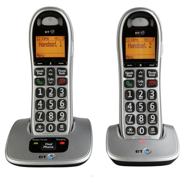 Buy Bt Big Button 4000 Cordless Telephone Twin Telephones Argos