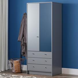 Argos Home Malibu 2 Door 3 Drawer Mirror Wardrobe