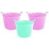 Argos Home Set of 3 27 Litre Pink Flexi Tubs