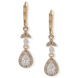 Anne Klein Gold Colour Tear Drop Shape Drop Earrings