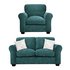 Argos Home Tammy Fabric Chair and 2 Seater SofaTeal