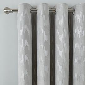 Argos Home Sequin Effect Lined Eyelet Curtains