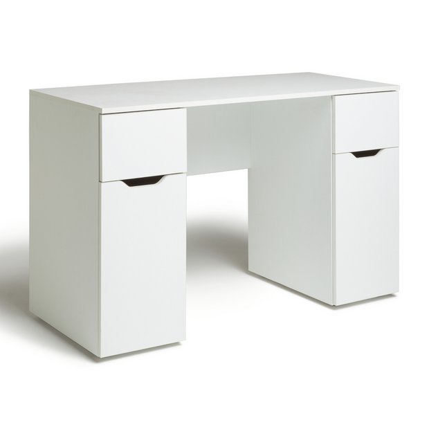 Argos corner store desk white