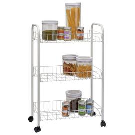 Argos Home 3 Tier Kitchen Storage Trolley - White