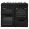 Bush BRC100DHEB 100cm Dual Fuel Range Cooker - Black