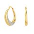 Revere 9ct Gold Plated Sterling Silver Creole Earrings