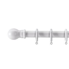 Argos Home Grey Wooden Fixed Curtain Pole - 240cm