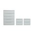 Argos Home Holsted Gloss 2 Bedsides & 5 Drawer Chest Set