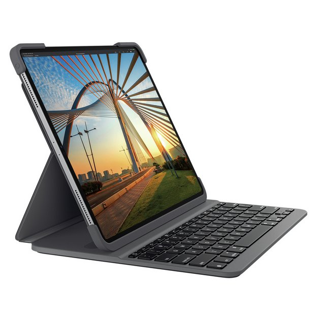 Buy Logitech iPad Pro 12.9 Inch 3rd 4th gen Slim Case Grey iPad and tablet cases and covers Argos