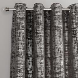 Argos Home Velvet Lined Eyelet Curtains
