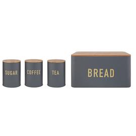 Argos Home 4 Piece Bamboo Storage Set - Charcoal