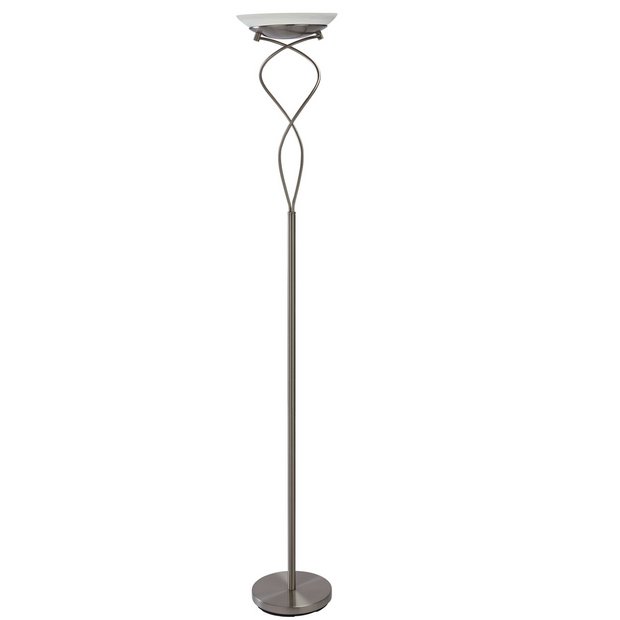 Buy Argos Home Curico Uplighter Floor Lamp Brushed Chrome