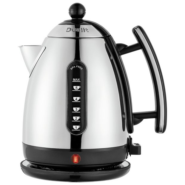 DUALIT 72010 1.5 LITRE CORDLESS JUG KETTLE BLACK & CHROME - BRAND NEW pro