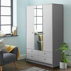 Argos Home Malibu 3 Door 4 Drawer Mirror Wardrobe