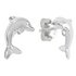 Revere Stirling Silver Dolphin Stud Earrings