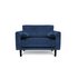 Argos Home Jackson Velvet Cuddle Chair - Blue