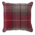 Argos Home Traditional Brushed Check Cushion - Red