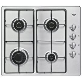 Bush DHG60GNSS Gas Hob - Stainless Steel