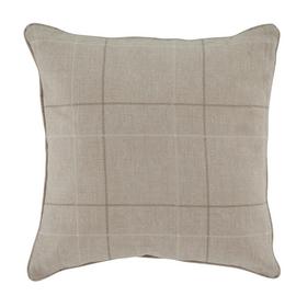 Argos Home Brancaster Check Cushion - Natural