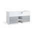 Argos Home Jackson Shorty Mid Sleeper & Mattress -White&Grey