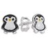 Revere Sterling Silver Enamel Penguin Stud Earrings