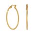 Revere 9ct Gold Plain Hoop Earrings