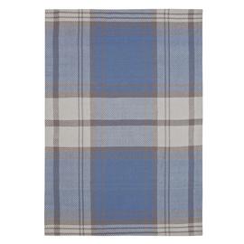 Argos Home Classic Wool Checked Rug - 120x160cm - Duck Egg
