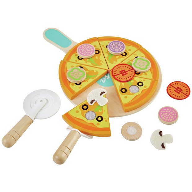 Wooden Pizza Play Food - Pizza Puzzle Play Set