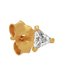 State of Mine 9ct Gold Plated Single Triangle Stacking Stud 