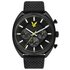 Lyle and Scott Men's Black Leather Strap Watch