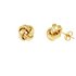 Revere 9ct Gold Plated Sterling Silver Knot Stud Earrings