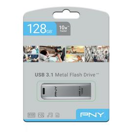 PNY Elite Steel USB 3.1 Flash Drive - 128GB