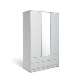 Argos Home Malibu 3 Door 4 Drawer Mirror Wardrobe