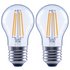 Argos Home 4W LED ES Globe Light Bulb2 Pack