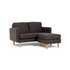 Habitat Remi 2 Seater Fabric Chaise in a BoxCharcoal