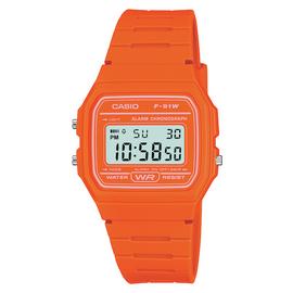 Casio Orange Resin Strap Watch