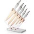 Taylors Eye Witness 5 Piece Marble and Rose Gold Knife Block