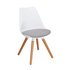 Argos Home Charlie Fabric Dining ChairWhite & Grey