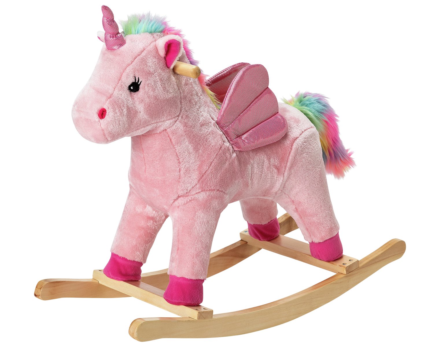 pink baby rocking horse