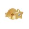 State of Mine Yellow Gold Plated Single Star Stud