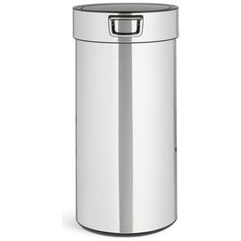 Habitat 30 Litre Round Touch op Bin - Silver