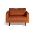 Argos Home Jackson Velvet Cuddle Chair - Orange