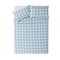 Argos Home Light Blue Check Bedding Set - Kingsize