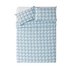 Argos Home Light Blue Check Bedding Set - Kingsize