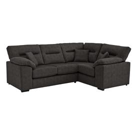 Argos Home Donavan Right Corner Fabric Sofa - Charcoal